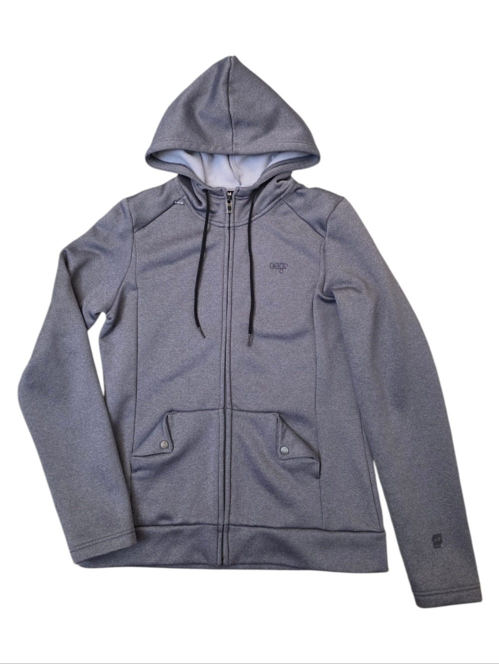 Orage Light Dusty Purple Fleece Zip Hoodie EUC Size M